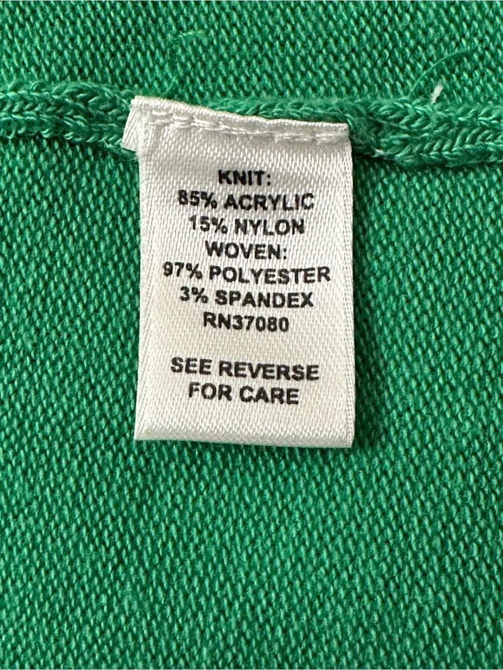 CATO Fashions Green Mixed Media Knit Top | Size M - Picture 8 of 8
